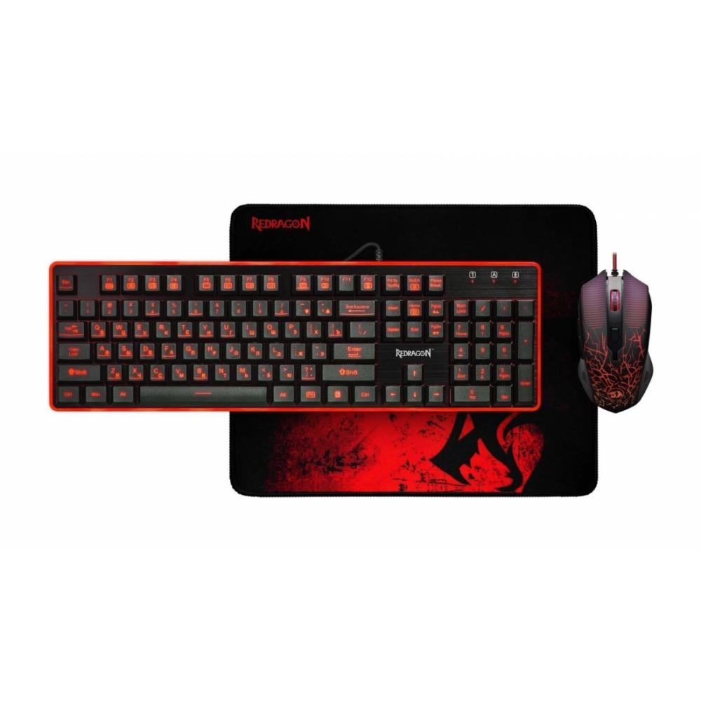 Комплект клавиатура и мышь Redragon клавиатура+мышь S117-KN Чёрный