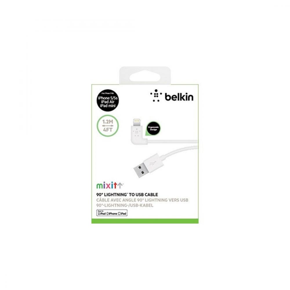 Kabelya, perexodniki, adaptari Belkin Mixit USB-A - Lightning, 2.4A, 1.2m,white 