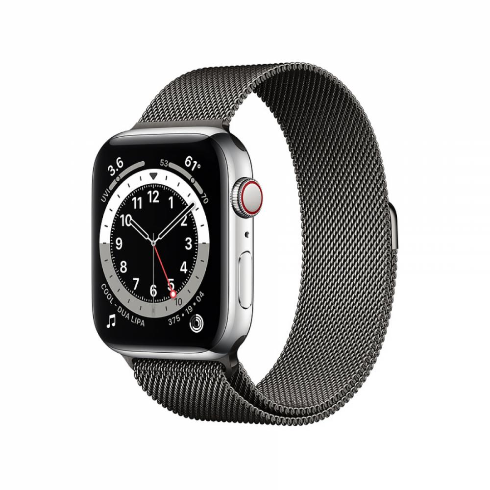 Умные часы Apple Series 6 44mm Milanese Чёрный