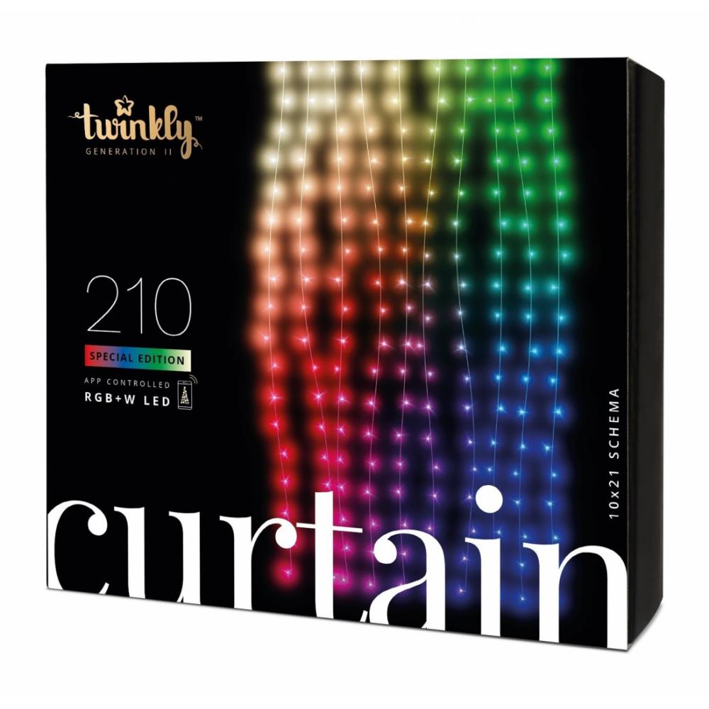 LED gulchambar Twinkly Smart LED Light Set  Curtain RGBW 210 