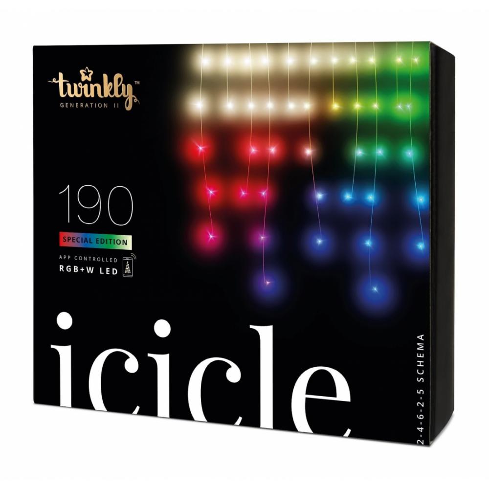LED gulchambar Twinkly Icicle 190 RGBW 