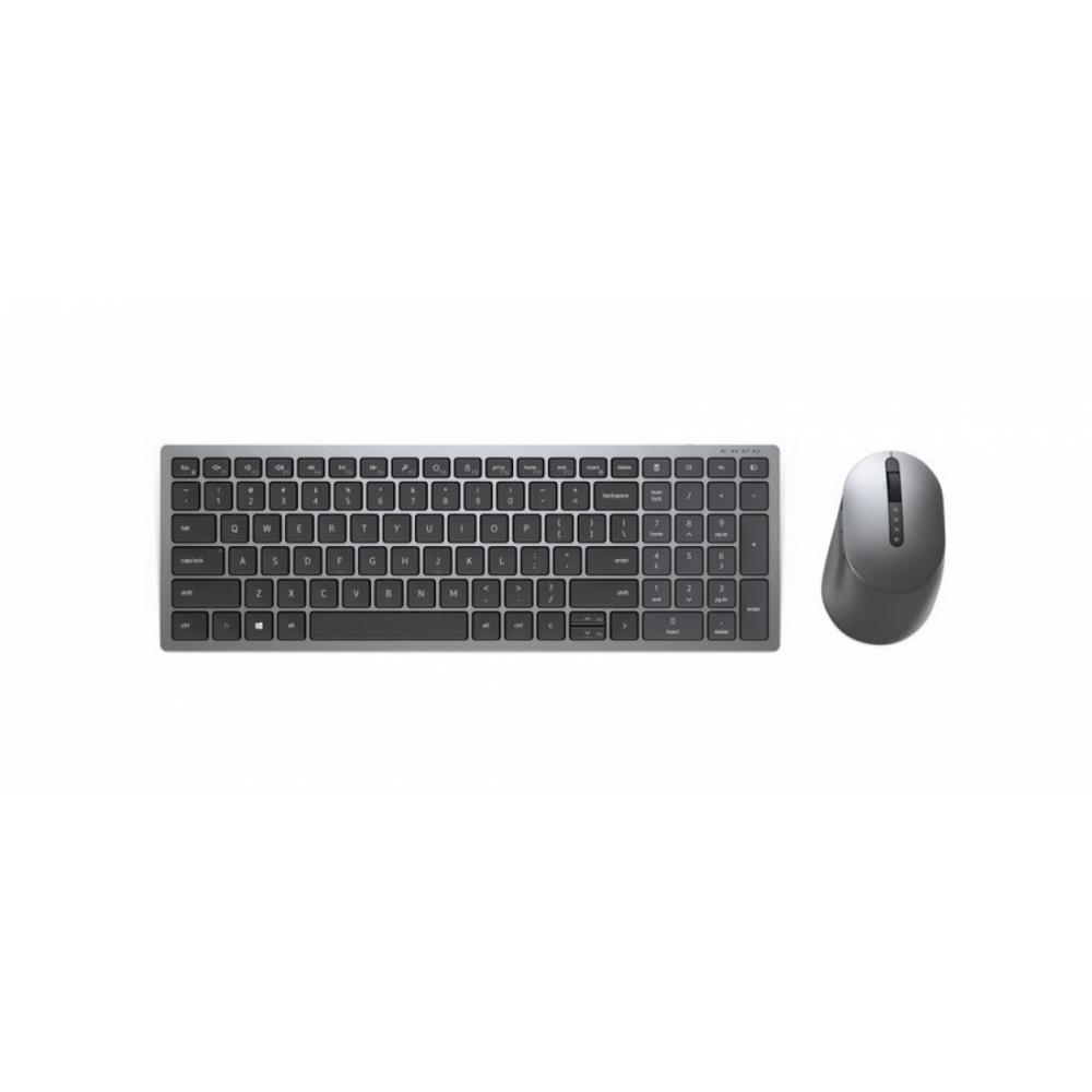 Комплект клавиатура и мышь DELL KM7120W Чёрный