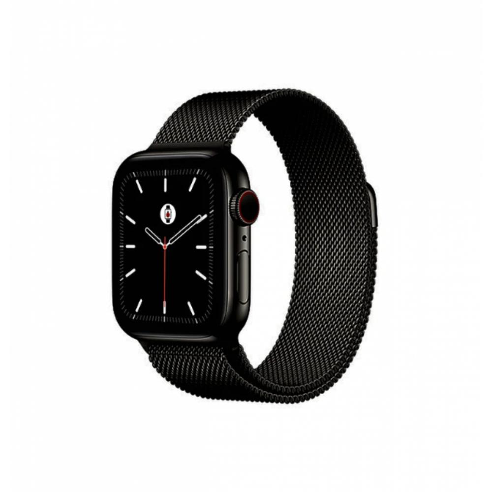 Умные часы Apple Series 7 Milanese loop 41mm Чёрный