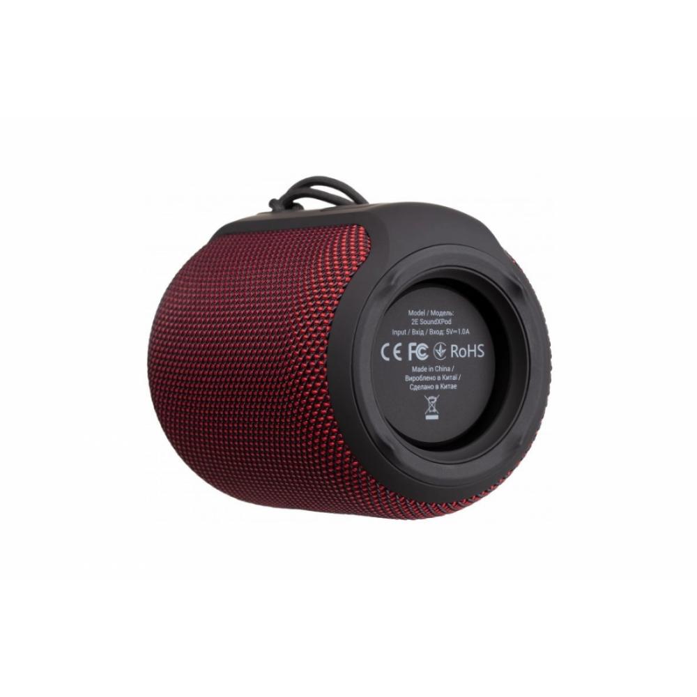 Акустическая система 2E SoundXPod TWS, MP3, Wireless, Waterproof Red 